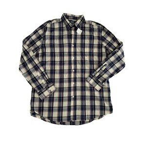 BLUE Saks Fifth Avenue Mens Button Down Collared Shirt Size XXL
